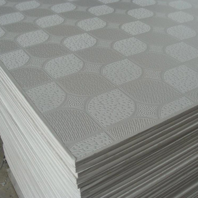 603x603 Eternit Papan Gypsum PVC Gypsum Ceiling Tiles 7-12mm