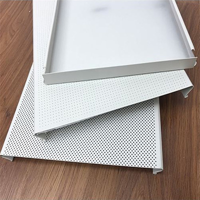 Plafon Logam Aluminium Untuk SPBU Windproof Aluminium S Strip Ceiling Tile
