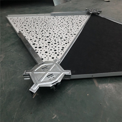 1200X1200X1200 Aluminium Metal Ceiling Klip Segitiga Di Plafon Panel Aluminium