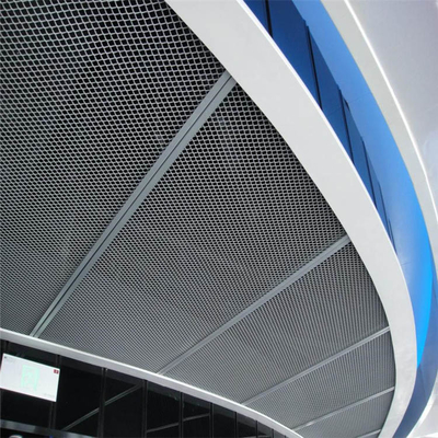 Aluminium Welded Mesh Ceiling Panel 3mm Tebal Tahan Air Ringan
