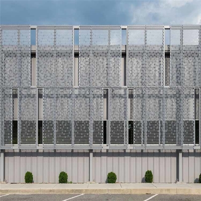 Panel Fasad Bangunan Logam Lapisan PVDF Putih 3mm Tahan Api