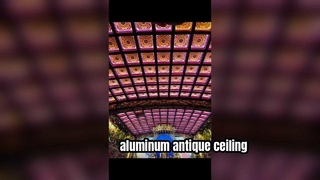 plafon bangunan antik alumunium
