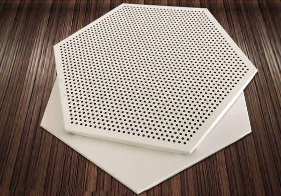 Suspensi Aluminium Metal Ceiling Hexagonal