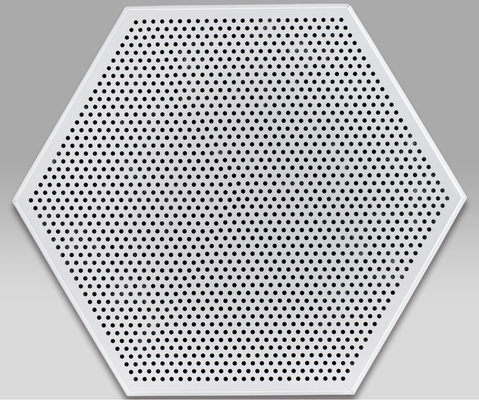 Suspensi Aluminium Metal Ceiling Hexagonal