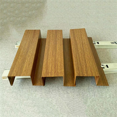 Langit-langit Logam Aluminium Panel Langit-langit G-Strip Berlubang Aluminium