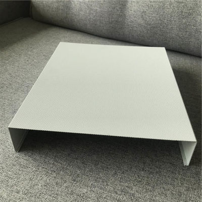 Langit-langit Logam Aluminium 50x150 Ultra Mikro Perforasi U Baffle