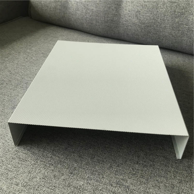 50x150 Aluminium Metal Ceiling Ultra Micro Perforation U-Shaped Baffle Ceiling