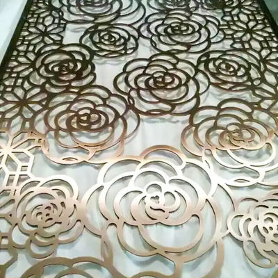 Panel Potongan Laser Pola Disesuaikan Metal PVDF Perforated Wall Panel