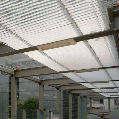 Tirai Surya Aluminium 85mm Berongga untuk Eksterior