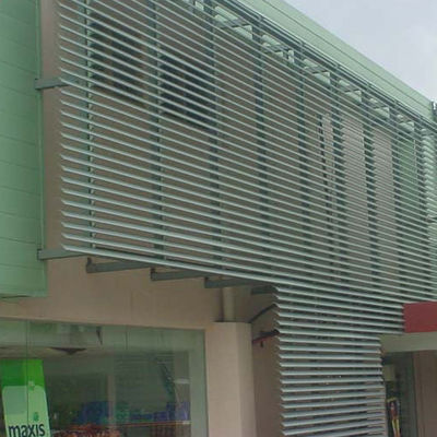Tirai Surya Aluminium 85mm Berongga untuk Eksterior