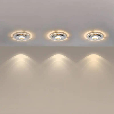 150mm LED Ceiling Light 15W Bulat Berbentuk Downlight Bake Surface Selesai