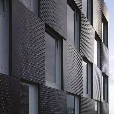 Panel Eksterior Aluminium Alloy Kustom Berlubang Panel Fasad Panel Aluminium PVDF untuk Fasad