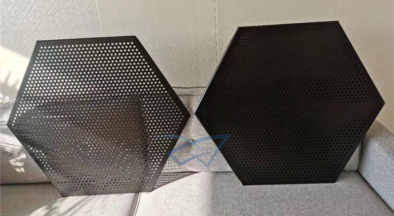 Suspensi Aluminium Metal Ceiling Hexagonal
