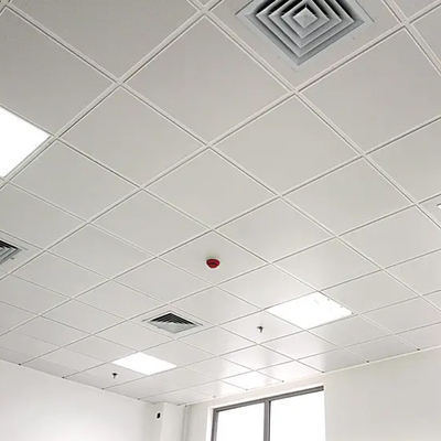 1.0mm Tebal Aluminium Lay Di Ceiling Metal Square Tiles Warna Putih