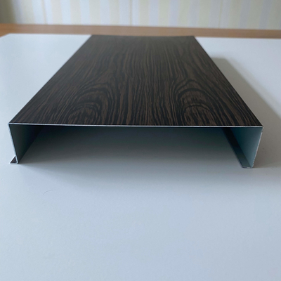 30mm Ketebalan Aluminium H Strip Plafon Dengan Butir Kayu Pra Cetak