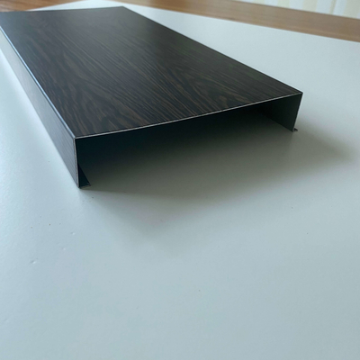 30mm Ketebalan Aluminium H Strip Plafon Dengan Butir Kayu Pra Cetak