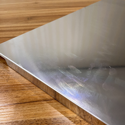 600x600mm Aluminium Metal Ceiling Non Perforasi Aodnized Half Mirror Aluminium Hook On Panel