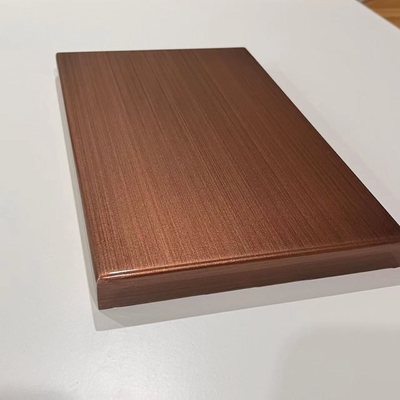 Cat Metalik Brushed Copper Aluminium Solid Panel 150x200x20mm