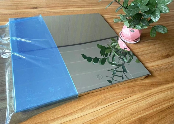 Modern 300x300mm Aluminium Logam Langit-langit Dipoles Cermin Ketebalan 0.5mm