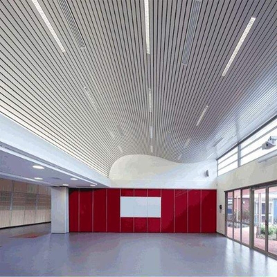Demountable U Strip Aluminium Metal Ceiling Square Edge Pola Polos
