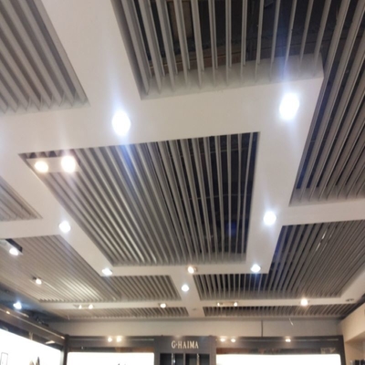 Moisture Proof Aluminium Metal Ceiling Tipe Layar Panjang 3000mm