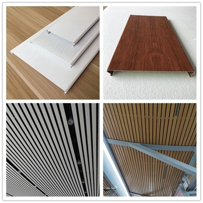 bandara Aluminium Metal Ceiling H Strip 400mm Mudah Dibongkar