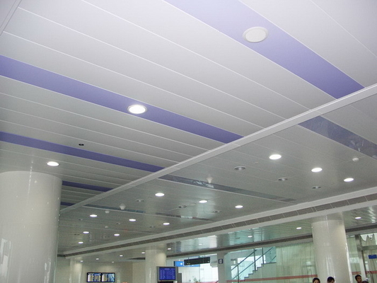 bandara Aluminium Metal Ceiling H Strip 400mm Mudah Dibongkar