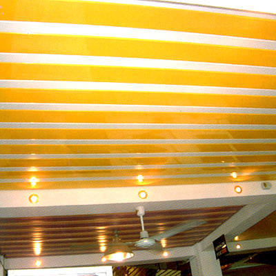 bandara Aluminium Metal Ceiling H Strip 400mm Mudah Dibongkar