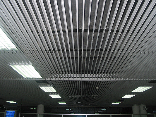 Fireproof A Screen Aluminium Metal Ceiling 200x3000mm mudah dibersihkan