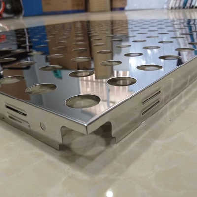 20mm Stainless Steel Panel Langit-langit Cermin 304 Klip Berlubang Di Langit-Langit