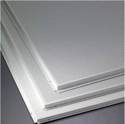 600x600mm Aluminium Berbaring Di Plafon Tebal 0,5mm Untuk Pusat Konvensi