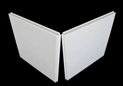 600x600mm Aluminium Berbaring Di Plafon Tebal 0,5mm Untuk Pusat Konvensi