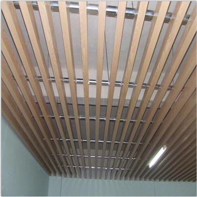Shopping Mall Aluminium U Baffle Ceiling Tebal 0,5mm Mudah Dibongkar