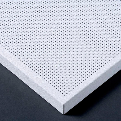 Plafon Logam Aluminium 600mm X 600mm Berbaring Di Langit-Langit Sistem Ujung Tajam