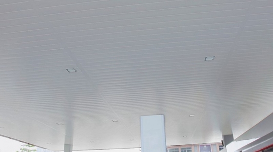 Waterproof Aluminium Alloy H Strip Ceiling Untuk Pusat Perbelanjaan