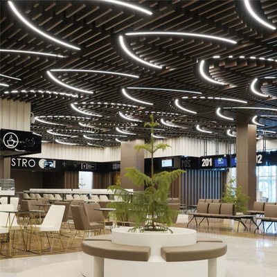 30X150mm Aluminium Metal Ceiling Metalworks Acoustic Box Baffle Ceiling