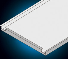 Kait Aluminium Kekerasan Tinggi Di Langit-Langit 1500 * 4000 * 25mm Untuk Stasiun Metro