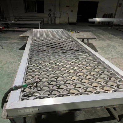 Panel Layar Privasi Potong Laser Logam Aluminium Desain Disesuaikan