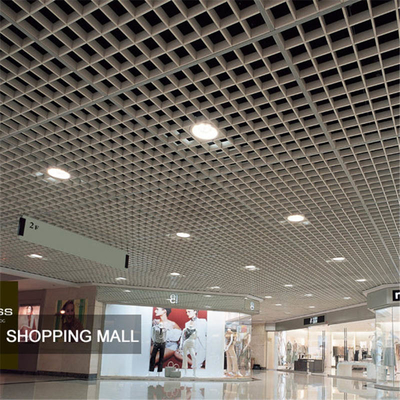 150x150mm Metal Open Cell Ceiling Tiles Suspended Aluminium Grid Ceiling