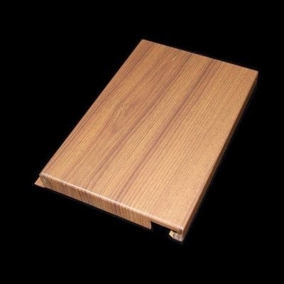 1500 * 4000mm Hook On veneer Aluminium Metal Ceiling Untuk Stasiun Metro