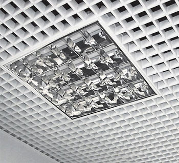 Langit-langit Kotak Aluminium Penyerapan Suara Tahan Air Untuk Stasiun Metro