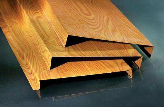 30mm Tinggi Aluminium H Strip Ceiling Untuk Metro Station Flame Retardant