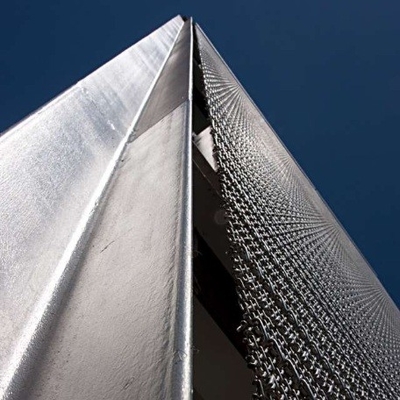 Pengurangan Kebisingan Aluminium Metal Expanded Mesh Panel Untuk Bangunan Pabrik