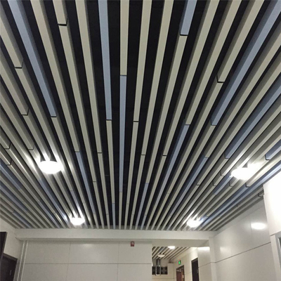 50X100 Baffle Metal Ceiling GI Aluminium U Shaped Acoustic Baffle Ceiling Tiles