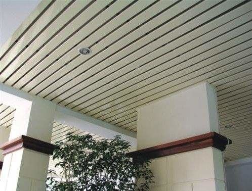 85mm Aluminium Metal Ceiling Untuk Kolam Renang Aluminium U Strip Ceiling Panel