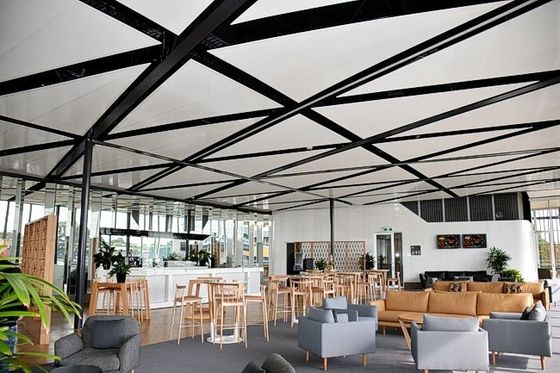 Hot sale 1200X1200X1200 Aluminium Metal Ceiling Triangular Clip In Aluminium Panel Ceiling