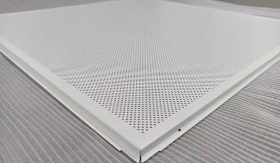Aluminum Lay In Metal Ceiling Design ISO9001 Square Tiles 0.7mm with  sound proof ceiling