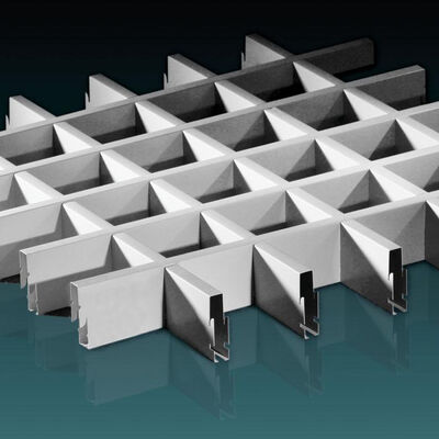 250mm Peti Langit-langit Aluminium Grid Pemasangan Sederhana