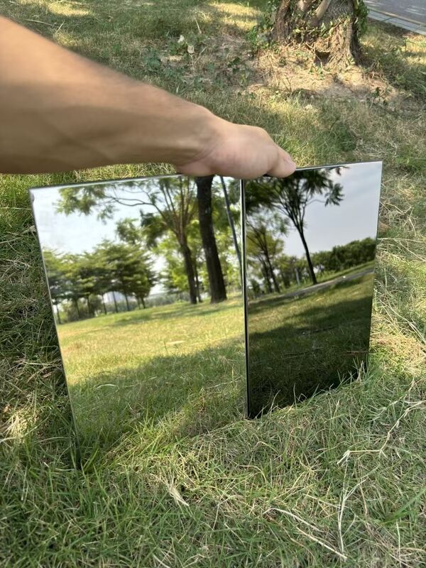 Ubin Langit-Langit Baja Tahan Karat 600x600 Cermin Lay In Ubin Langit-Langit Akustik