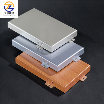 Pvdf Lapisan Aluminium Kabinet Eksterior Metal Wall Cladding 2.0mm 2.5mm 3.0mm